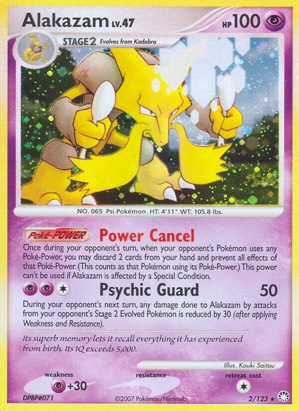 Alakazam 2/123 Holofoil Mysterious Treasures