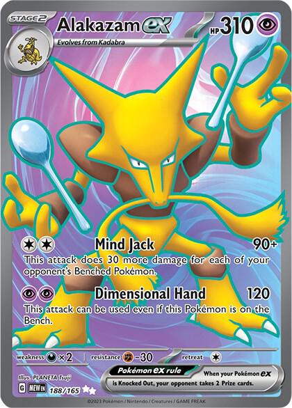 Alakazam ex 188/165 Holofoil SV: Scarlet & Violet 151