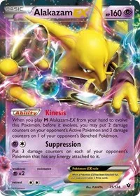 Alakazam EX | 25/124 | Holofoil | XY - Fates Collide
