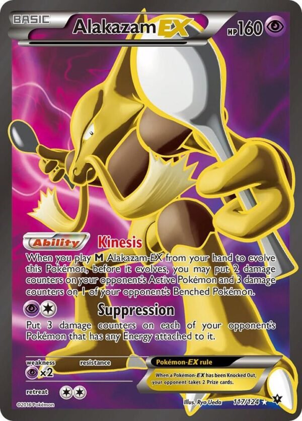 Alakazam EX (Full Art) 117/124 Holofoil XY – Fates Collide Alakazam EX (Full Art) 117/124 Holofoil XY – Fates Collide