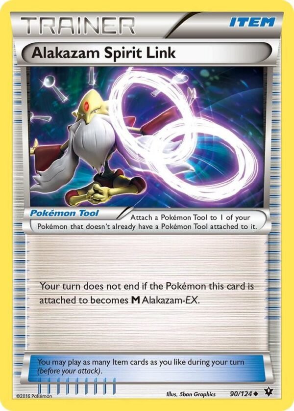 Alakazam Spirit Link 90/124 Reverse Holofoil XY – Fates Collide