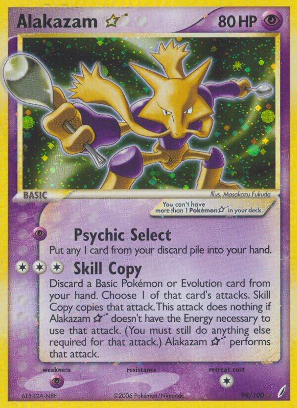 Alakazam Star 99/100 Holofoil Crystal Guardians