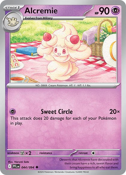 Alcremie 044/094 Reverse Holofoil ME02: Phantasmal Flames