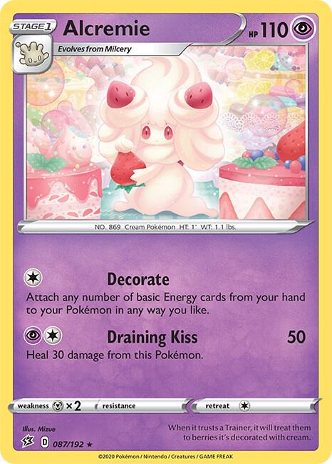 Alcremie 087/192 Reverse Holofoil SWSH02: Rebel Clash