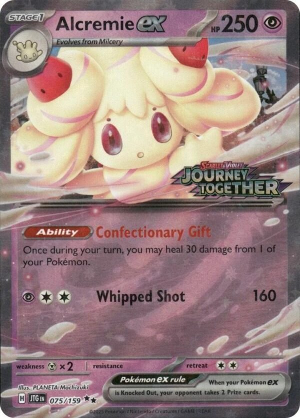 Alcremie ex (Journey Together Stamped) 075/159 Holofoil Miscellaneous Cards & Products