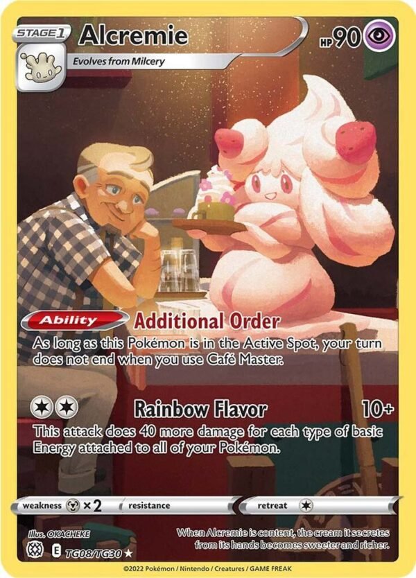 Alcremie TG08/TG30 Holofoil SWSH09: Brilliant Stars Trainer Gallery Alcremie TG08/TG30 Holofoil SWSH09: Brilliant Stars Trainer Gallery