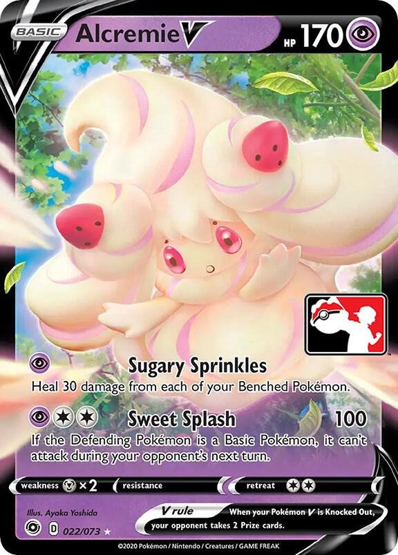 Alcremie V 022/073 Holofoil Prize Pack Series Cards Alcremie V 022/073 Holofoil Prize Pack Series Cards