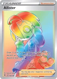 Allister (Secret) | 192/185 | Holofoil | SWSH04: Vivid Voltage
