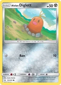 Alolan Diglett | 121/214 | Reverse Holofoil | SM - Unbroken Bonds