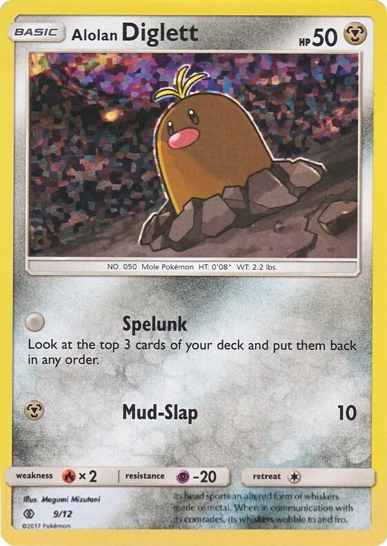 Alolan Diglett 9/12 009/012 Holofoil McDonald’s Promos 2017