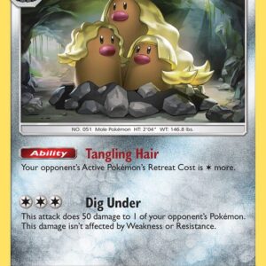 Alolan Dugtrio 87/149 Holofoil SM Base Set Alolan Dugtrio 87/149 Holofoil SM Base Set