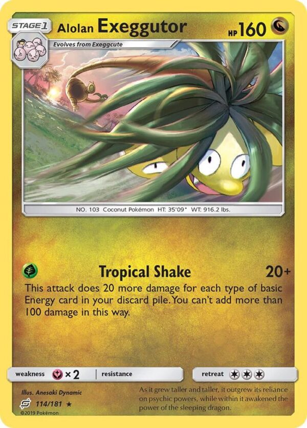 Alolan Exeggutor (114) 114/181 Normal SM – Team Up Alolan Exeggutor (114) 114/181 Normal SM – Team Up