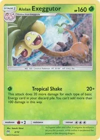 Alolan Exeggutor | 2/12 | 002/012 | Holofoil | McDonald's Promos 2019