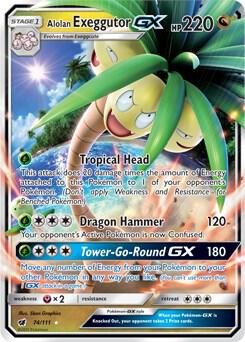 Alolan Exeggutor GX 74/111 Holofoil SM – Crimson Invasion