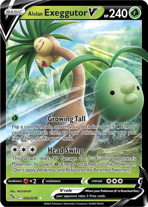 Alolan Exeggutor V 005/078 Holofoil Pokemon GO