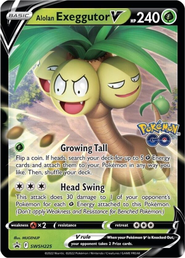 Alolan Exeggutor V SWSH225 Holofoil SWSH: Sword & Shield Promo Cards Alolan Exeggutor V SWSH225 Holofoil SWSH: Sword & Shield Promo Cards