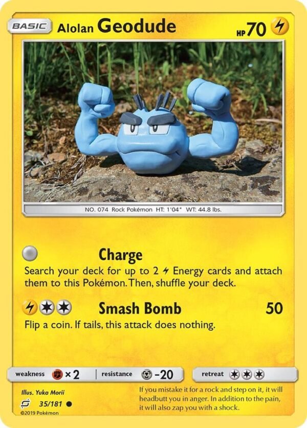 Alolan Geodude (35) 35/181 Reverse Holofoil SM – Team Up Alolan Geodude (35) 35/181 Reverse Holofoil SM – Team Up