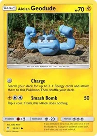 Alolan Geodude (35) | 35/181 | Reverse Holofoil | SM - Team Up