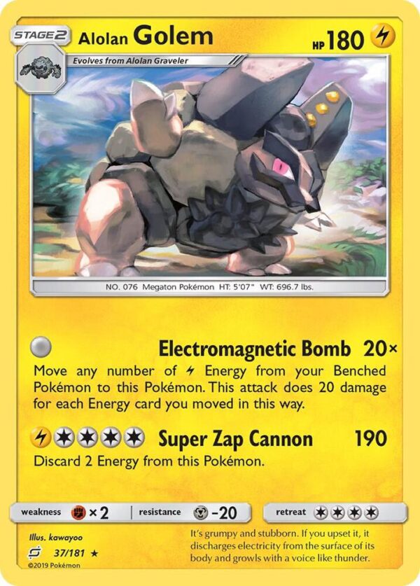 Alolan Golem 37/181 Normal SM – Team Up