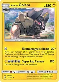 Alolan Golem | 37/181 | Reverse Holofoil | SM - Team Up