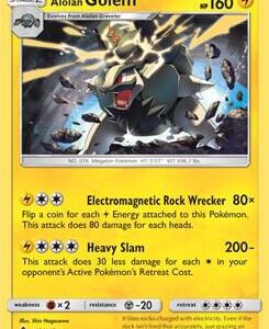 Alolan Golem 42/145 (Cosmos Holo) 042/145 Holofoil Blister Exclusives