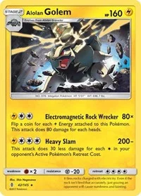Alolan Golem | 42/145 | Holofoil | SM - Guardians Rising Alolan Golem | 42/145 | Holofoil | SM - Guardians Rising