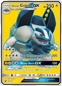Alolan Golem GX (Full Art) | 102/111 | Holofoil | SM - Crimson Invasion