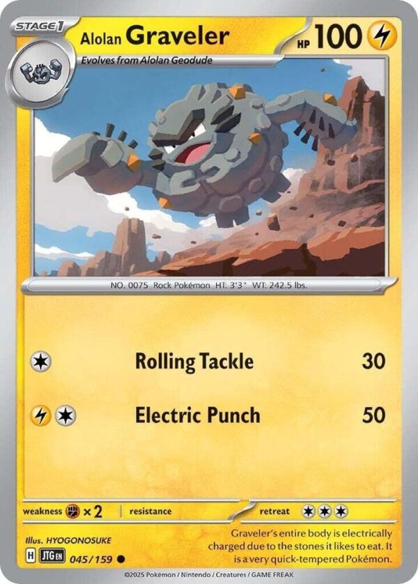 Alolan Graveler 045/159 Normal SV09: Journey Together