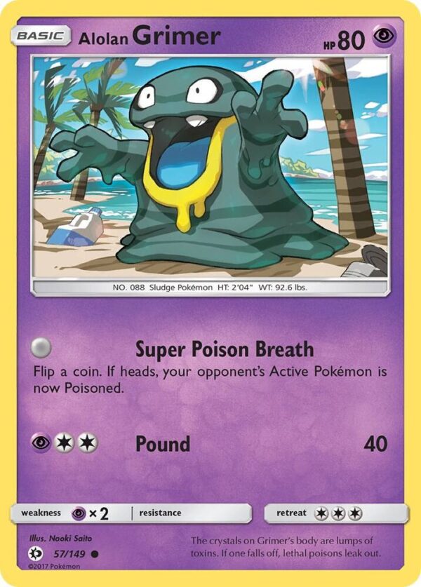Alolan Grimer 57/149 Normal SM Base Set