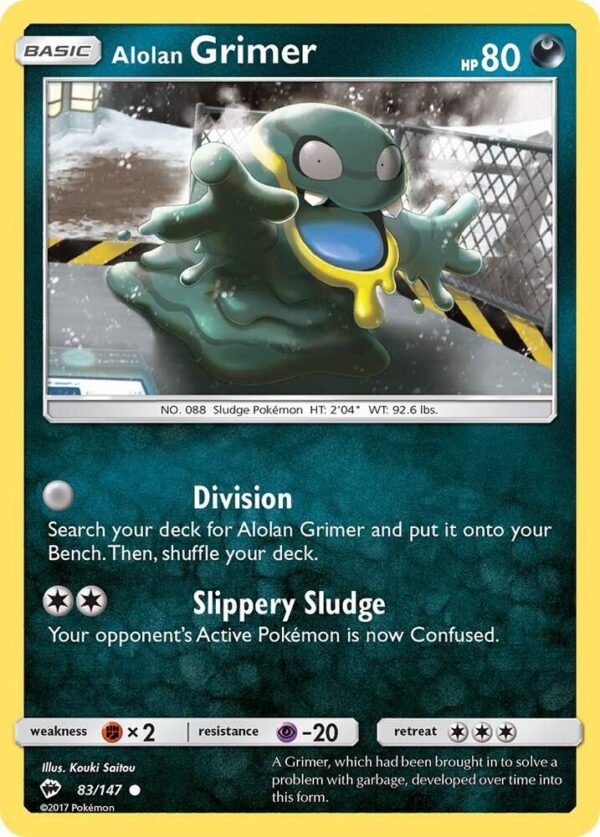 Alolan Grimer 83/147 Normal SM – Burning Shadows