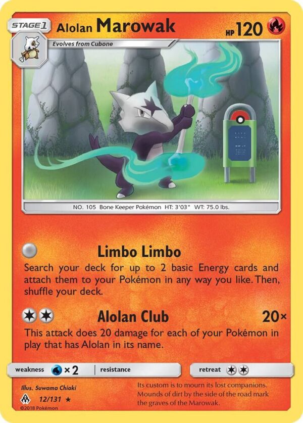 Alolan Marowak 12/131 Normal SM – Forbidden Light Alolan Marowak 12/131 Normal SM – Forbidden Light