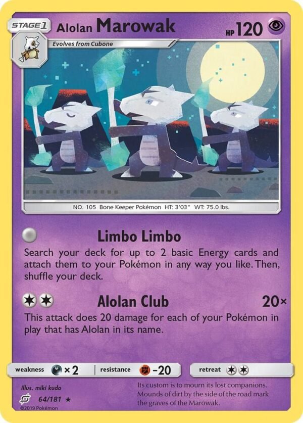 Alolan Marowak 64/181 Normal SM – Team Up Alolan Marowak 64/181 Normal SM – Team Up