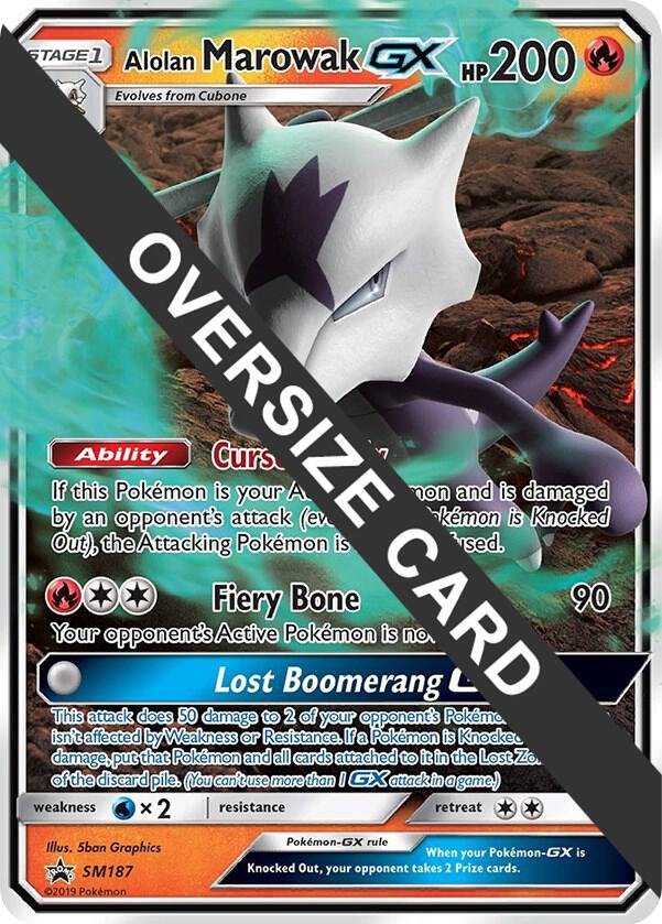 Alolan Marowak GX SM187 Holofoil Jumbo Cards Alolan Marowak GX SM187 Holofoil Jumbo Cards