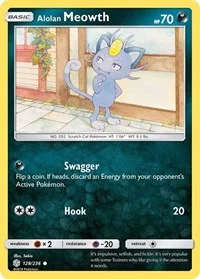 Alolan Meowth | 128/236 | Reverse Holofoil | SM - Cosmic Eclipse