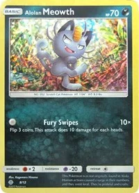 Alolan Meowth | 8/12 | 008/012 | Holofoil | McDonald's Promos 2017