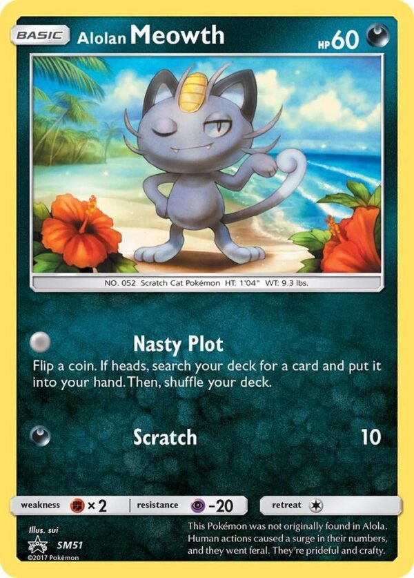 Alolan Meowth SM51 Holofoil SM Promos Alolan Meowth SM51 Holofoil SM Promos