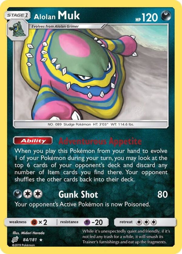 Alolan Muk 84/181 Normal SM – Team Up Alolan Muk 84/181 Normal SM – Team Up