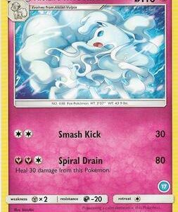 Alolan Ninetales (17) SM128 Normal SM Trainer Kit: Alolan Sandslash & Alolan Ninetales Alolan Ninetales (17) SM128 Normal SM Trainer Kit: Alolan Sandslash & Alolan Ninetales