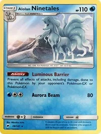 Alolan Ninetales | 28/147 (Water Web Holo) | 028/147 | Holofoil | Miscellaneous Cards & Products