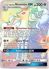 Alolan Ninetales GX (Secret) | 225/214 | Holofoil | SM - Lost Thunder