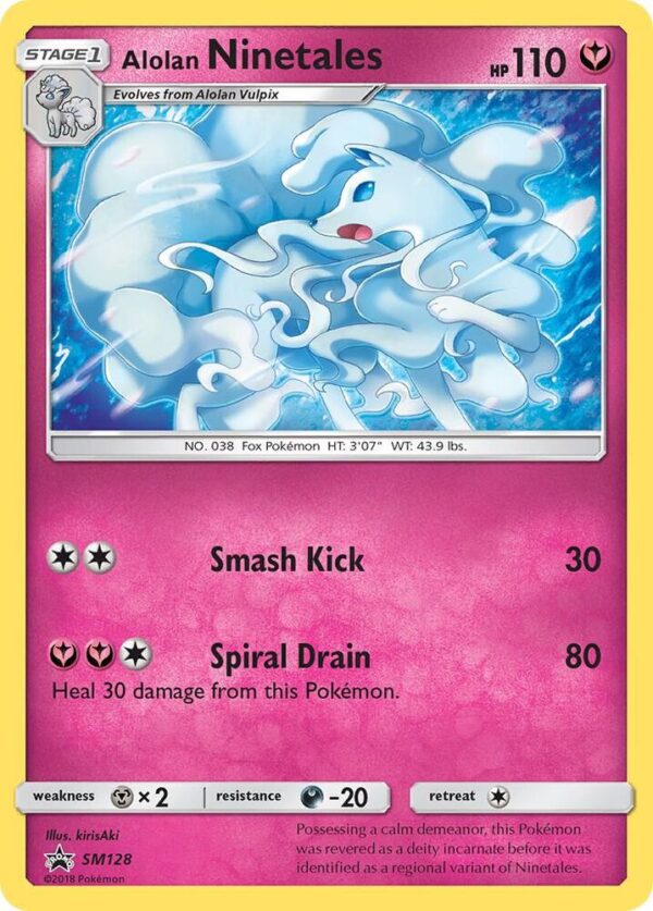 Alolan Ninetales SM128 Normal SM Promos Alolan Ninetales SM128 Normal SM Promos