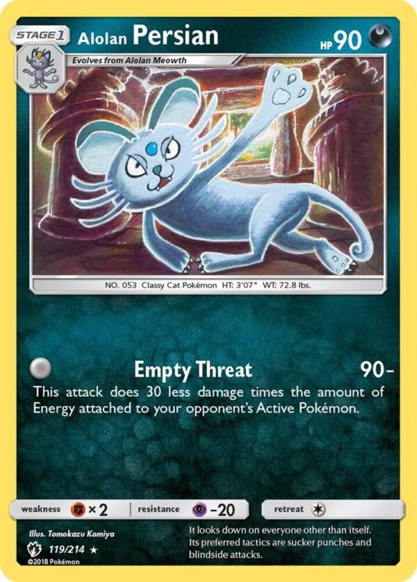 Alolan Persian 119/214 Normal SM – Lost Thunder