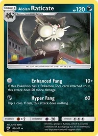 Alolan Raticate | 82/147 | Reverse Holofoil | SM - Burning Shadows