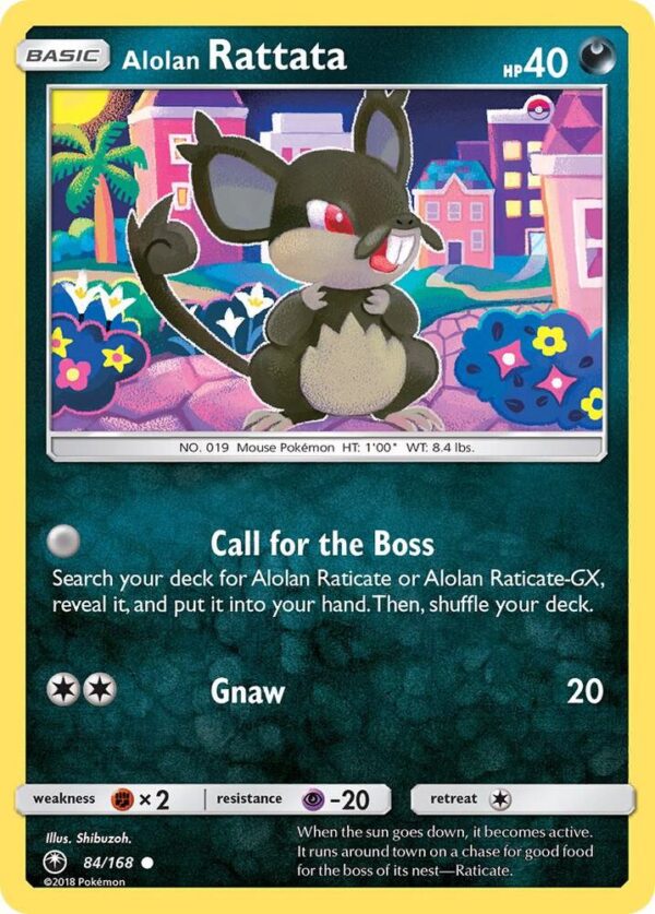 Alolan Rattata 84/168 Reverse Holofoil SM – Celestial Storm Alolan Rattata 84/168 Reverse Holofoil SM – Celestial Storm