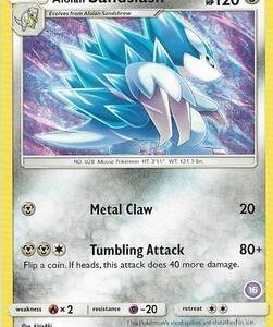 Alolan Sandslash (16) SM127 Normal SM Trainer Kit: Alolan Sandslash & Alolan Ninetales