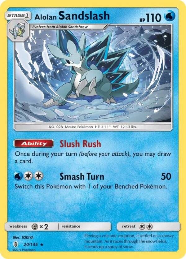 Alolan Sandslash 20/145 Reverse Holofoil SM – Guardians Rising