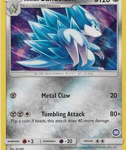 Alolan Sandslash (30) SM127 Holofoil SM Trainer Kit: Alolan Sandslash & Alolan Ninetales