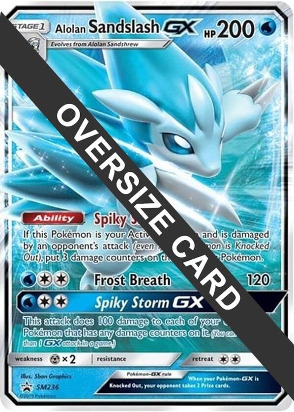 Alolan Sandslash GX SM236 Holofoil Jumbo Cards