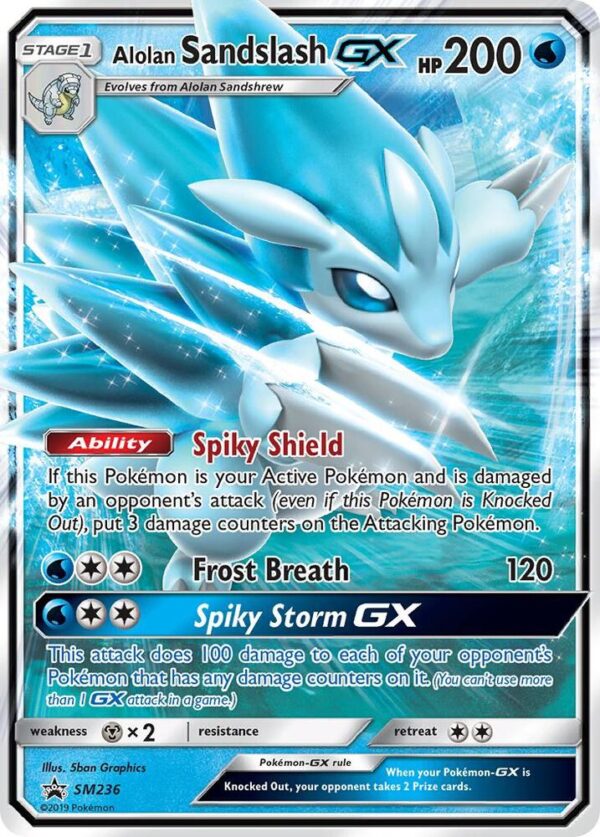 Alolan Sandslash GX SM236 Holofoil SM Promos Alolan Sandslash GX SM236 Holofoil SM Promos