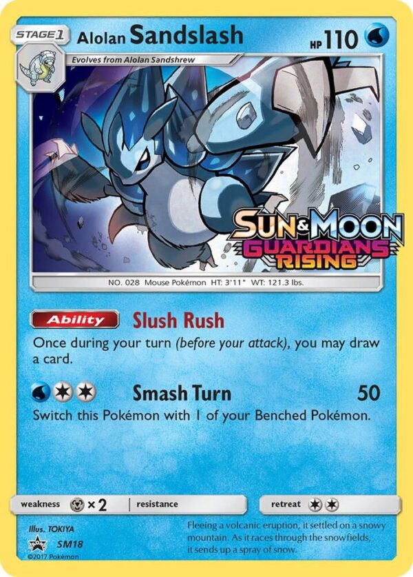 Alolan Sandslash SM18 (Prerelease) Holofoil SM Promos Alolan Sandslash SM18 (Prerelease) Holofoil SM Promos